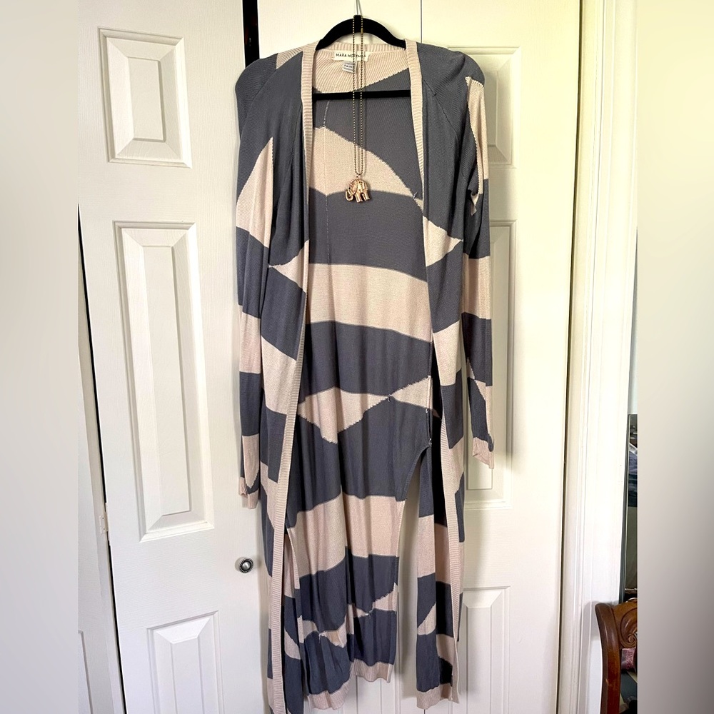 Mara Hoffman full length cardigan, size small.